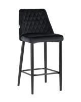 Стул полубарный Диего велюр черный. Фото №1