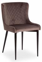 Стул MANTRA (mod. 713) ткань/металл, 49х61х82 см, высота до сидения 49 см, темно-серый barkhat 14/черный (поставляется по 4 шт). Фото №1