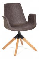 Кресло  ROKIN  (mod. DM4273A)   дерево, металл, ткань, 63*62*90, коричневый (western brown) фото Кресло  ROKIN  (mod. DM4273A)   дерево, металл, ткань, 63*62*90, коричневый (western brown). Фото №1