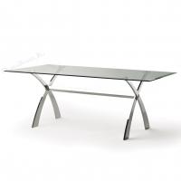 Обеденный стол DUPEN DT-18 Прозрачный фото Обеденный стол DUPEN DT-18 Прозрачный. Фото №1