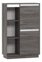 Virginia НМ 011.85 Шкаф комбинированный Правый, Белый Скандинавский/Ясень Анкор темный (KR. Фото №1