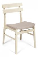 CT 8805 Стул Fes с мягким сиденьем дерево гевея, 53,5*47,5*76,5см, античный белый, ткань бежевая (FG22616-16) (поставляется по 4 шт) фото CT 8805 Стул Fes с мягким сиденьем дерево гевея, 53,5*47,5*76,5см, античный белый, ткань бежевая (FG22616-16) (поставляется по 4 шт). Фото №1