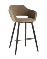 Стул барный Саймон велюр капучино. Фото №1