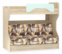 Кровать двухъярусная Акварель НМ 037.43 М2. Фото №1