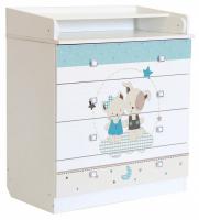 Комод пеленальный Polini Kids Simple 1580, белый фото Комод пеленальный Polini Kids Simple 1580, белый. Фото №1