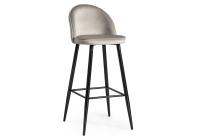 Барный стул Dodo 1 light grey with edging / black Барный стул Dodo 1 light grey with edging / black