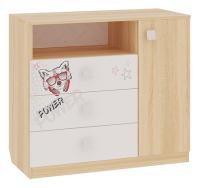 Энерджи Комод дуб сонома/белый. Фото №1