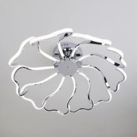 Потолочная люстра Eurosvet Begonia 90095/10 хром 100W фото Потолочная люстра Eurosvet Begonia 90095/10 хром 100W. Фото №1
