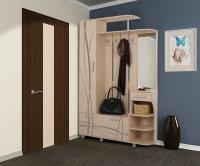 Стенка для прихожей Барселона-1 дуб млечный