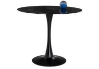 Стол стеклянный Tulip 90 black фото Стол стеклянный Tulip 90 black. Фото №1