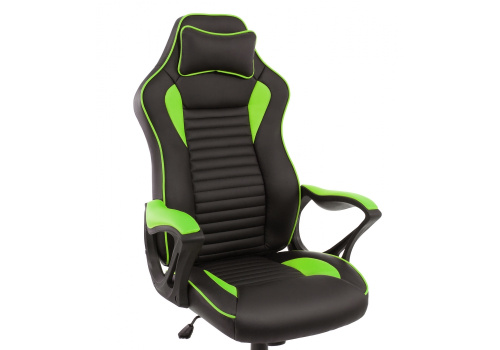 Компьютерное кресло Leon черное / зеленое. Фото №6