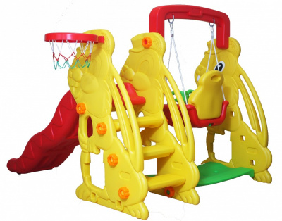 Комлекс игровой Кролик ZK010-1, желтый, красный. Фото