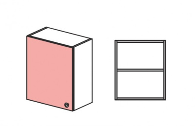 Шкаф навесной распашной Силуэт. Фото №2