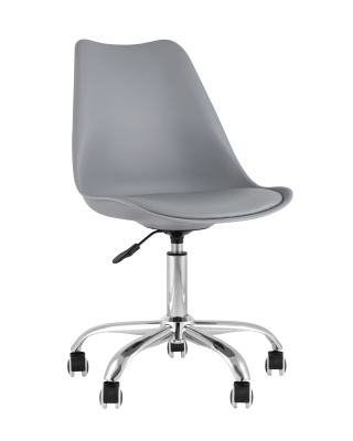 Стул офисный BLOK NEW пластиковый серый. Фото