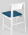 Стул ODEN WHITE синий 2 шт. фото Стул ODEN WHITE синий 2 шт.. Фото №8