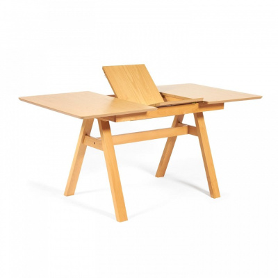 Стол раскладной Ricco (Рикко) основание бук, столешница мдф, 80x120+40*75см, Натуральный фото Стол раскладной Ricco (Рикко) основание бук, столешница мдф, 80x120+40*75см, Натуральный. Фото №2