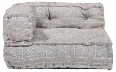 Модуль мягкий угловой  Secret De Maison SICILIA (mod. 10088) cotton Kilim, 80х80х43см, серый. Фото №2