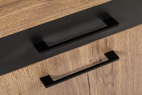 Тумба для обуви с ящиком Loft Дуб табак/Графит. Фото №7