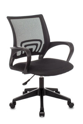 Кресло офисное TopChairs ST-Basic сетка/ткань черный фото Кресло офисное TopChairs ST-Basic сетка/ткань черный. Фото №2