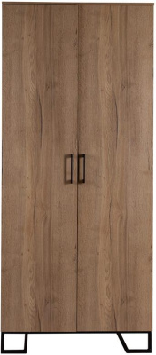 Шкаф двухстворчатый без зеркал Loft Дуб Табак. Фото №4