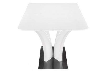 Стол стеклянный Horns 140 super white. Фото