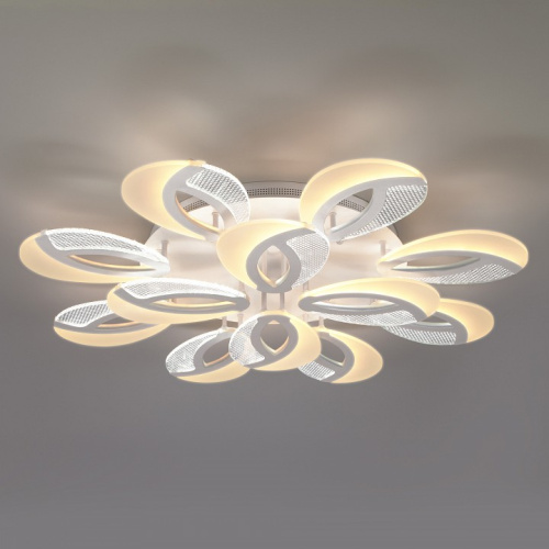 Потолочная люстра Eurosvet Flake 90140/12 белый 168W. Фото №1