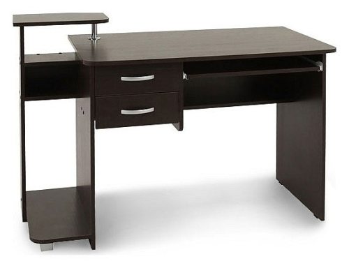 Компьютерный стол Ирбис (монитор слева) венге. Фото №1