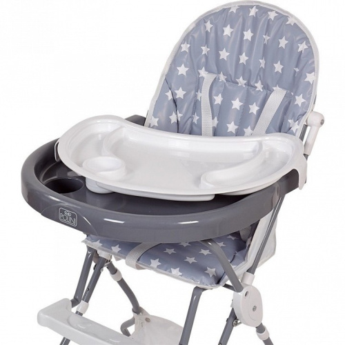 Стул для кормления Polini kids 252 Звезды, серый. Фото №8