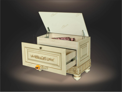 Банкетка МДФ с декорами Б5.2-8-1 фото Банкетка МДФ с декорами Б5.2-8-1. Фото №3