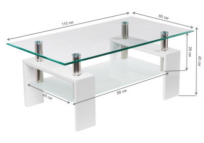 Журнальный стол CT1-052 white. Фото