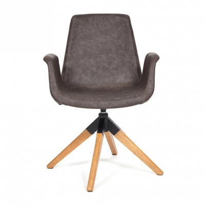 Кресло  ROKIN  (mod. DM4273A)   дерево, металл, ткань, 63*62*90, коричневый (western brown) фото Кресло  ROKIN  (mod. DM4273A)   дерево, металл, ткань, 63*62*90, коричневый (western brown). Фото №2