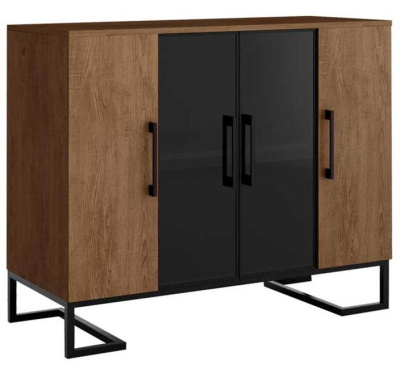 Тумба под оргтехнику Loft Дуб Табак. Фото