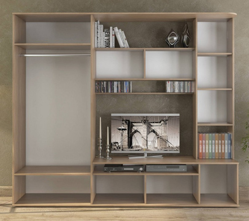 Алегро СТЛ.111.02 Стенка Ясень шимо тёмный/Ясень шимо светлый. Фото №2