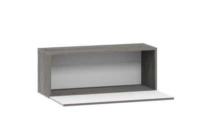 Шкаф навесной Summit НМ 014.21-01 (открывание вниз) , Софт Графит, Ясень Анкор темный фото Шкаф навесной Summit НМ 014.21-01 (открывание вниз) , Софт Графит, Ясень Анкор темный. Фото №2