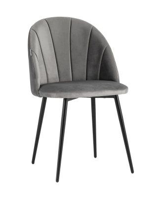 Стул Логан велюр серый. Фото №2