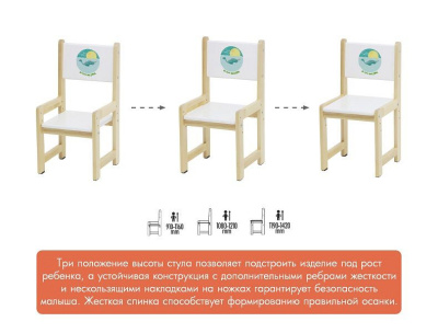 Набор учебный Polini kids Eco 400 SM, белый фото Набор учебный Polini kids Eco 400 SM, белый. Фото №4