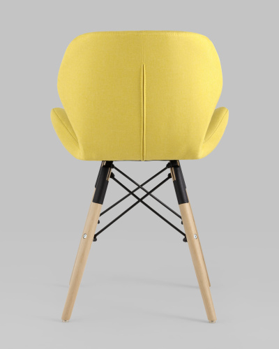 Стул Бон рогожка желтый. Фото №6