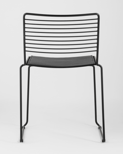 Стул обеденный Danny черный с черной подушкой. Фото №6