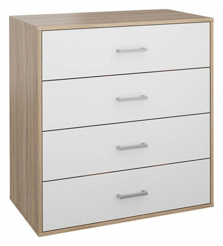 Мика СТЛ.165.14 Комод Дуб сонома/Белый. Фото №1
