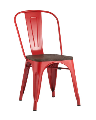 Стул TOLIX WOOD красный глянцевый фото Стул TOLIX WOOD красный глянцевый. Фото №2