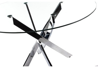 Стол стеклянный Komo 110 Chrome. Фото