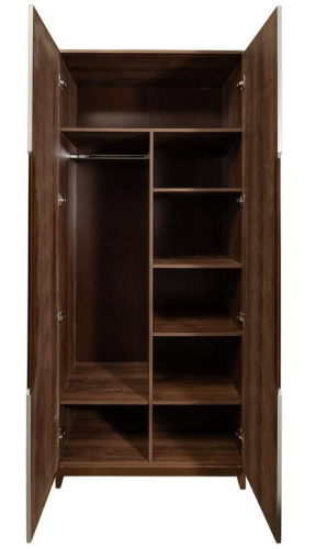 Шкаф двухстворчатый с зеркалами Сканди Грей фото Шкаф двухстворчатый с зеркалами Сканди Грей. Фото №5