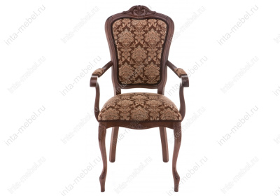 Стул деревянный Руджеро с мягкими подлокотниками орех / шоколад. Фото №3