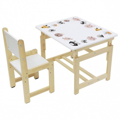 Набор учебный Polini kids Eco 400 SM, белый. Фото №3