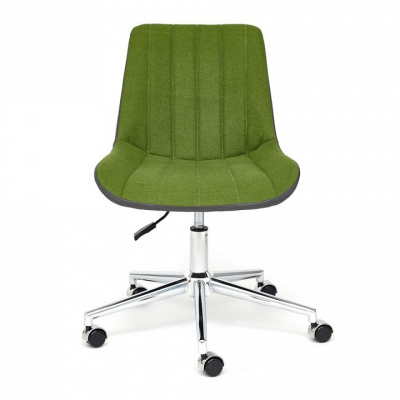 Кресло STYLE экошерсть/кож/зам, зеленый/металик, 1811-43/36. Фото №2