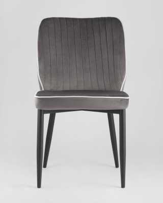 Стул Лоренс велюр антрацитовый. Фото №4