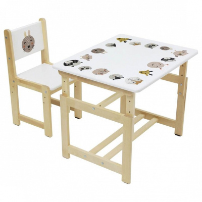 Набор учебный Polini kids Eco 400 SM, белый. Фото №4