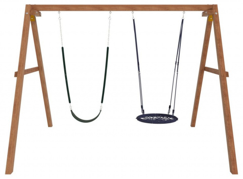 Качели детские Р911-20, коричневый. Фото №4