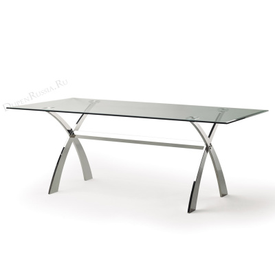 Обеденный стол DUPEN DT-18 Прозрачный фото Обеденный стол DUPEN DT-18 Прозрачный. Фото №2