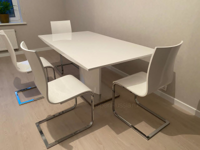 Стол DUPEN DT-01 белый. Фото №4